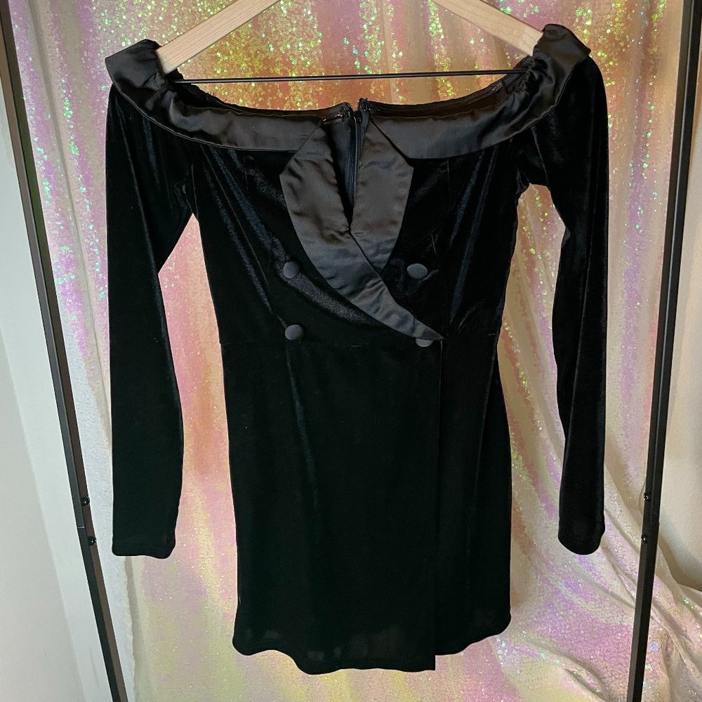 NWT Superdown Velvet Blazer Dress - Picture 3 of 10